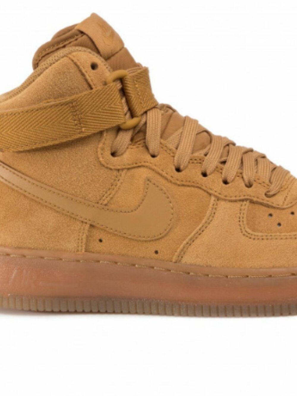 Nike Air Force 1 High Flax Wheat Brown Suede Sneakers Women's Size 7.5 - Picture 15 of 15